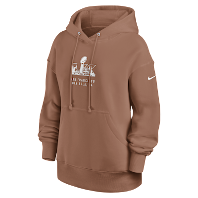 Sudadera con gorro sin cierre Nike de la NFL para mujer Super Bowl LX Phoenix