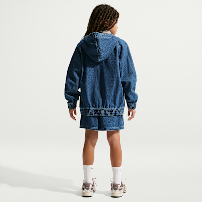 กางเกงขาสั้นเดนิมเด็กโต Nike Sportswear Collection