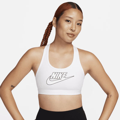 Nike Swoosh Medium Support Women's Padded Logo Sports Bra