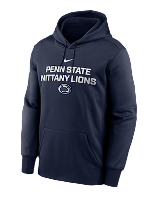 Мужское худи Penn State Team Stacked Men’s Nike Therma College Pullover Hoodie