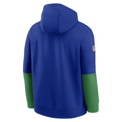 Sudadera con gorro sin cierre Nike de la NFL para hombre Seattle Seahawks Logo Team Issue Club