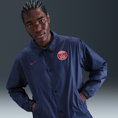 Veste de coach Nike Football Paris Saint-Germain Club pour homme
