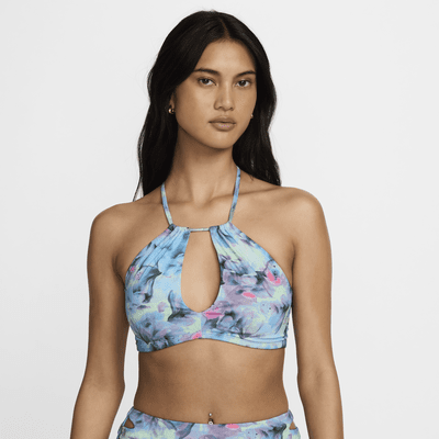 Top bikini con lacci Nike Swim – Donna