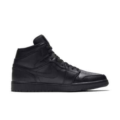 air jordan 1 all black leather