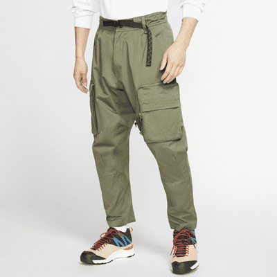 nike woven cargo pants black