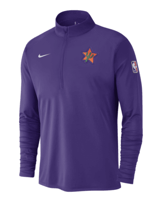 Мужские  Phoenix Suns City Edition Nike Dri-FIT NBA 1/2-Zip Long-Sleeve Top