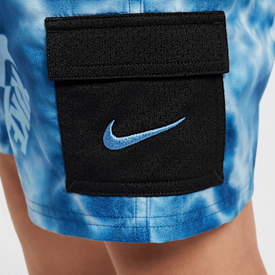 Traje de baño tipo shorts cargo con forro interior de 18 cm Nike Swim Voyage para niños talla grande