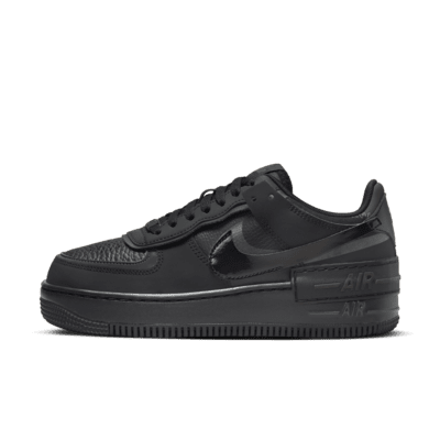 Black Air Force 1 Shoes. Nike IN
