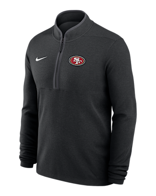 Мужские  San Francisco 49ers Logo Victory Nike Dri-FIT NFL 1/2-Zip Long-Sleeve Top