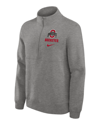 Мужские  Ohio State Buckeyes Primetime Club Nike College 1/2-Zip Crew