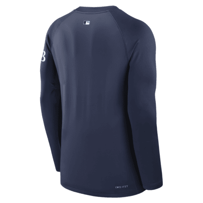 Tampa Bay Rays Authentic Collection Game Time Men's Nike Dri-FIT MLB Long-Sleeve T-Shirt