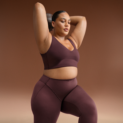 NikeSKIMS Matte Women's V-Neck Long-Line Bra
