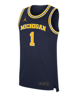 Мужские джерси Michigan Wolverines Replica Jordan Brand College Basketball Jersey для баскетбола