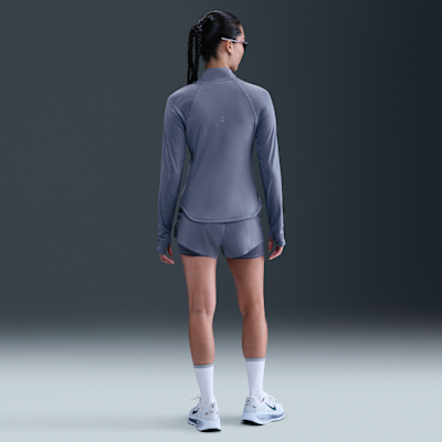 เสื้อวิ่งผู้หญิงซิปสั้น Dri-FIT Nike Tempo Flash