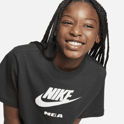 Playera Nike para niñas talla grande Nigeria