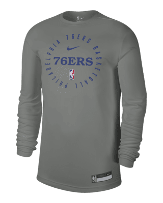 Мужская футболка Philadelphia 76ers Nike Dri-FIT NBA Long-Sleeve