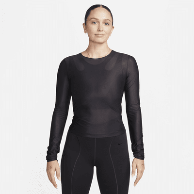 Playera transparente de manga larga Dri-FIT para mujer Nike FutureMove