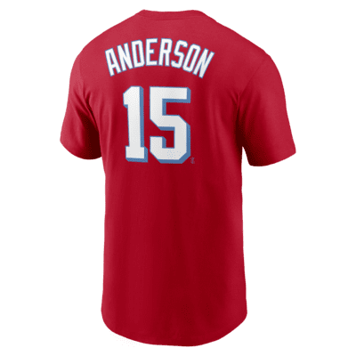 Nike+Miami+Marlins+City+Connect+Red+Jersey+%2315+Anderson+Men%E2%80%99s+Size+2XL  for sale online