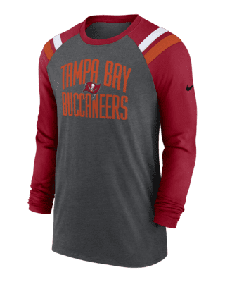 Lids Tampa Bay Buccaneers Nike Throwback Raglan Long Sleeve T-Shirt -  White/Orange