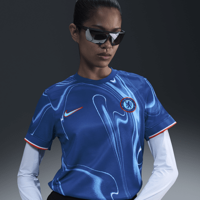 Fotbollströja Chelsea FC 2024 Stadium (hemmaställ) Nike Dri-FIT Replica för kvinnor