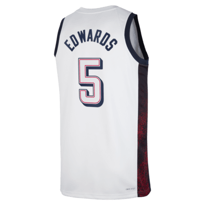 Anthony Edwards Team USA USAB Limited Home Unisex Nike Dri-FIT ...