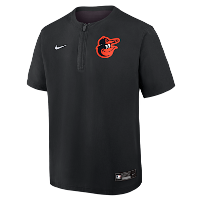 Baltimore Orioles Authentic Collection Men's Nike Dri-FIT MLB 1/4-Zip Short-Sleeve Windshirt