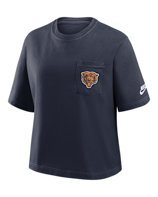 Женская футболка Chicago Bears Rewind Pocket Boxy Nike NFL