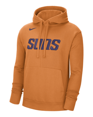 Nike Phoenix Suns Courtside Men's NBA Fleece Pullover Hoodie Orange