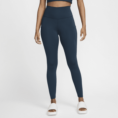 Leggings tiro alto de 7/8 con bolsillos para mujer Nike One