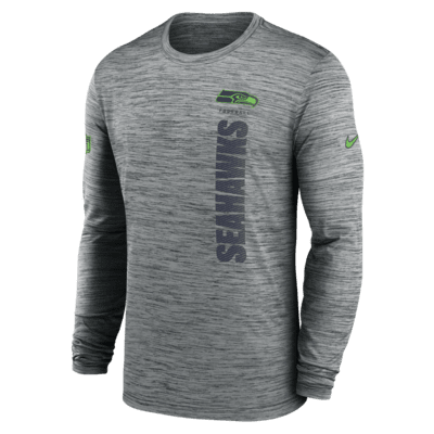 Seattle Seahawks Sideline Velocity Men's Nike Dri-FIT NFL Long-Sleeve T-Shirt