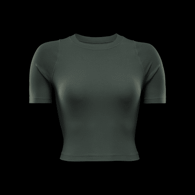 Haut à manches courtes Dri-FIT Nike Zenvy Rib pour femme