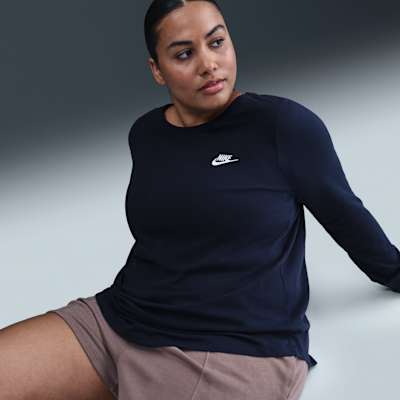 Nike Sportswear Club Women's Long-Sleeve T-Shirt (Plus Size)
