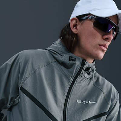 Ανδρικό ποδοσφαιρικό υφαντό τζάκετ Nike με φερμουάρ σε όλο το μήκος Μπαρτσελόνα Tech Windrunner