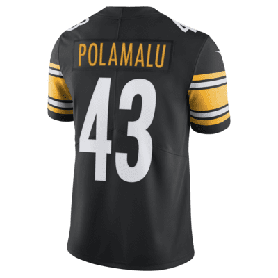 NFL Pittsburgh Steelers Nike Vapor Untouchable (Troy Polamalu) Men's Limited Football Jersey