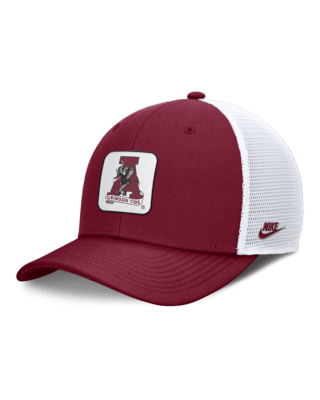 Мужские  Alabama Crimson Tide Legacy Rise Mascot Nike College Trucker Adjustable Hat