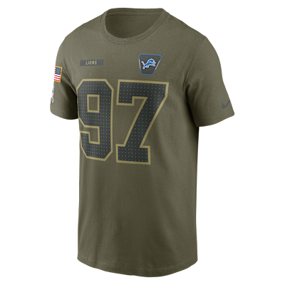 Aidan Hutchinson Detroit Lions Salute To Service Men’s Nike NFL T-Shirt