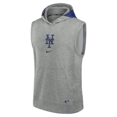 New York Mets Authentic Collection Early Work Men’s Nike Dri-FIT MLB  Sleeveless Pullover Hoodie