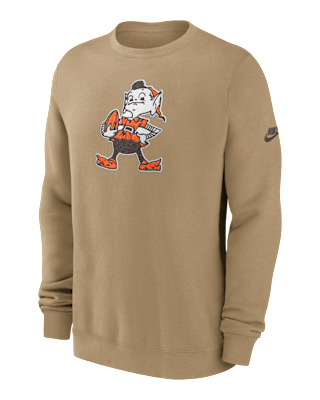 Мужские  Cleveland Browns Swing Pass Rewind Club Nike NFL Pullover Crew