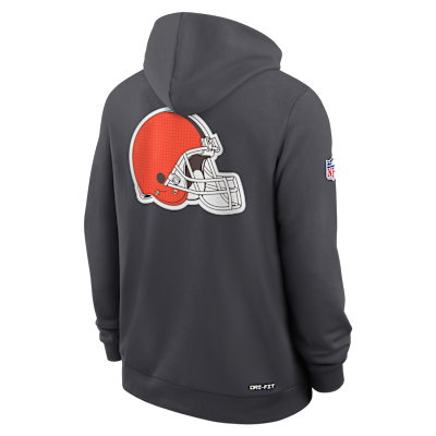 Cleveland Browns Utility Player Sideline Men's Nike Dri-FIT NFL Full-Zip Hoodie