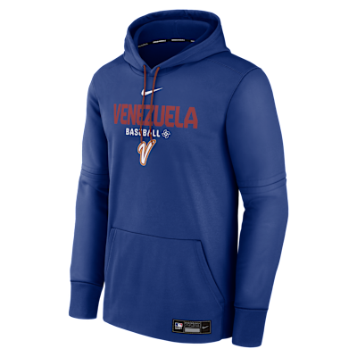Venezuela National Baseball Team 2026 World Baseball Classic Authentic Collection Men's Nike Therma Pullover Hoodie