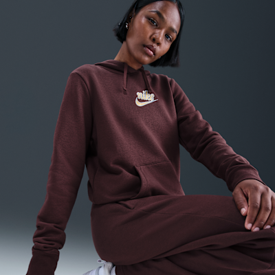 Sudadera con gorro sin cierre para mujer Nike Sportswear Club tejido Fleece
