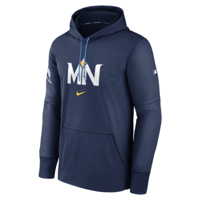 Minnesota Twins City Connect Practice Men's Nike Therma MLB Pullover Hoodie