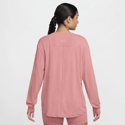 Playera de manga larga Dri-FIT para mujer Nike One Relaxed