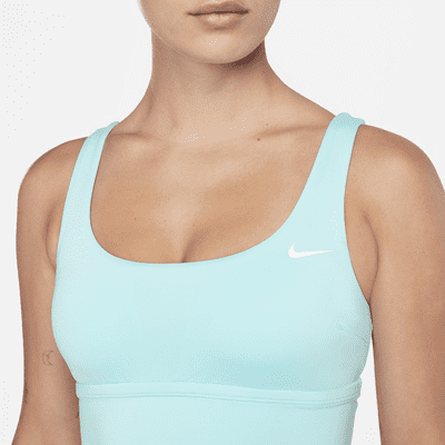 Prenda para la parte superior de Midkini de cuello redondo para mujer Nike Essential