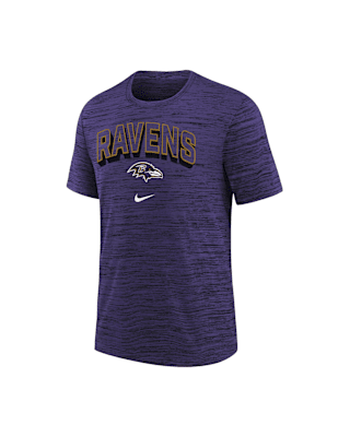 Детская футболка Baltimore Ravens Sideline Velocity Big Kids’ Nike Dri-FIT NFL