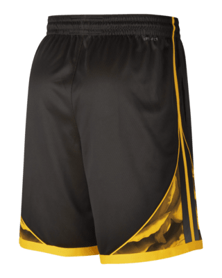 Men's Golden State Warriors Nike Black 2021/22 City Edition Swingman Shorts
