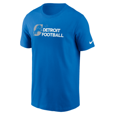 Detroit Lions Team Outline Essential T-Shirt Men's Nike NFL T-Shirt