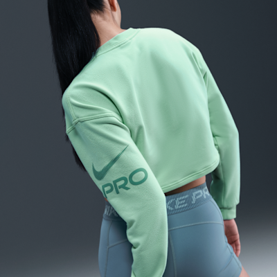 Nike Pro Women's Dri-FIT Loose Crew-Neck French Terry Sweatshirt
