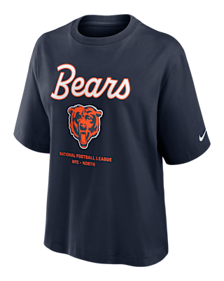 Женская футболка Chicago Bears Essential Script Boxy Nike NFL