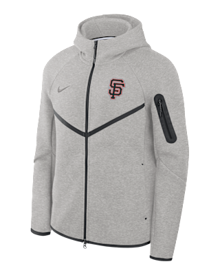 Мужская куртка San Francisco Giants Tech Fleece Windrunner Nike MLB Full-Zip Hooded для бега